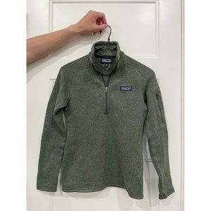Patagonia Women's Better Sweater 1/4 Zip in Green